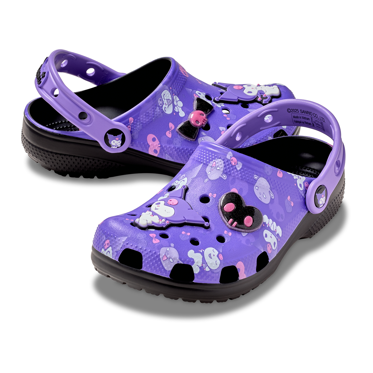Kuromi x Crocs Kids Purple Classic Clog Shoes Crocs