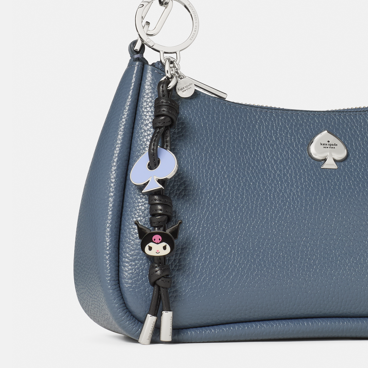 Kuromi x Kate Spade New York Enamel Knott Bag Charm Accessory Kate Spade