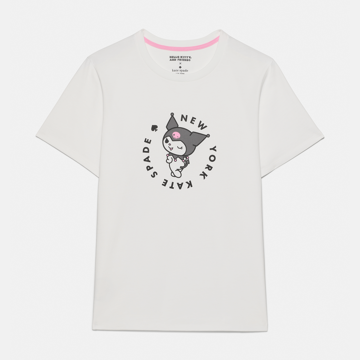 Kuromi x Kate Spade New York T-Shirt (Fresh White) Apparel Kate Spade