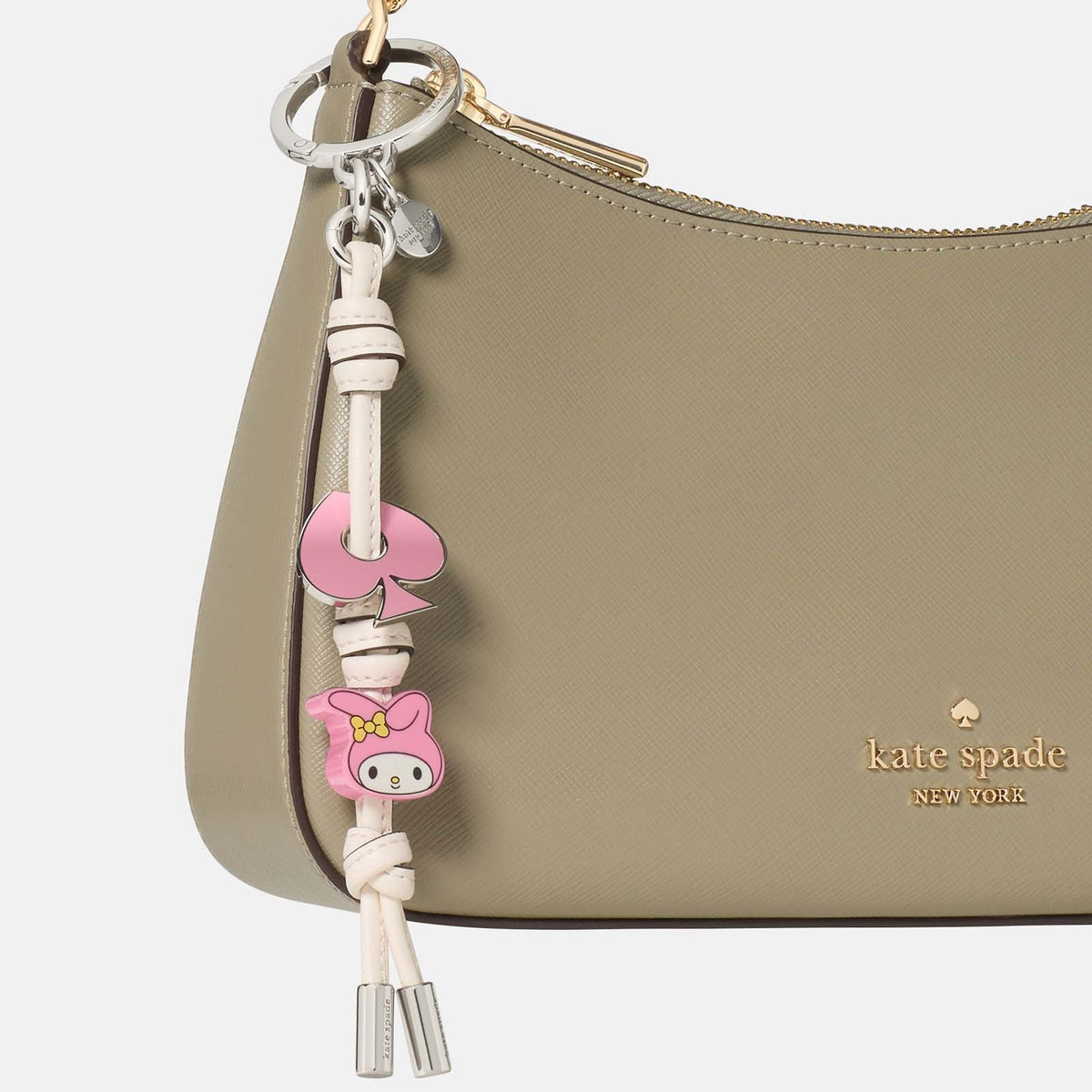 My Melody x Kate Spade New York Enamel Knott Bag Charm Accessory Kate Spade