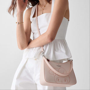 My Melody x Kate Spade New York Margot Puffy Convertible Shoulder Bag (Pink) Bags Kate Spade