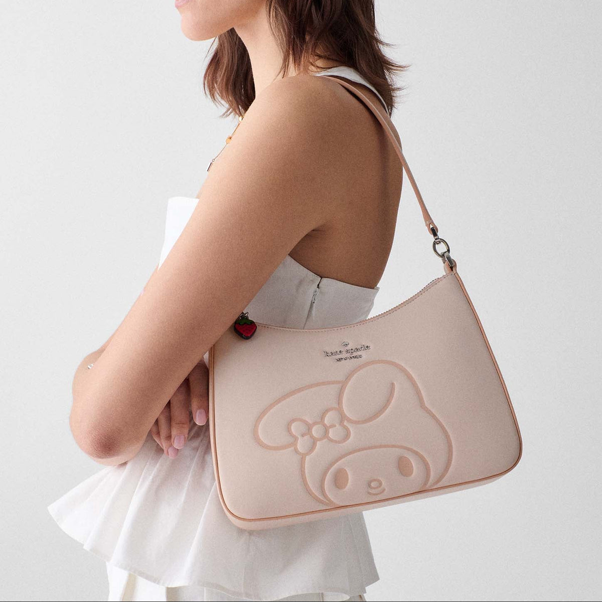 My Melody x Kate Spade New York Margot Puffy Convertible Shoulder Bag (Pink) Bags Kate Spade