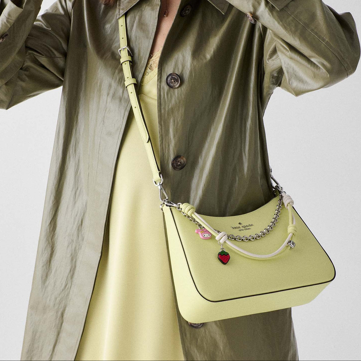 My Melody x Kate Spade New York Margot Convertible Shoulder Bag (Yellow) Bags Kate Spade