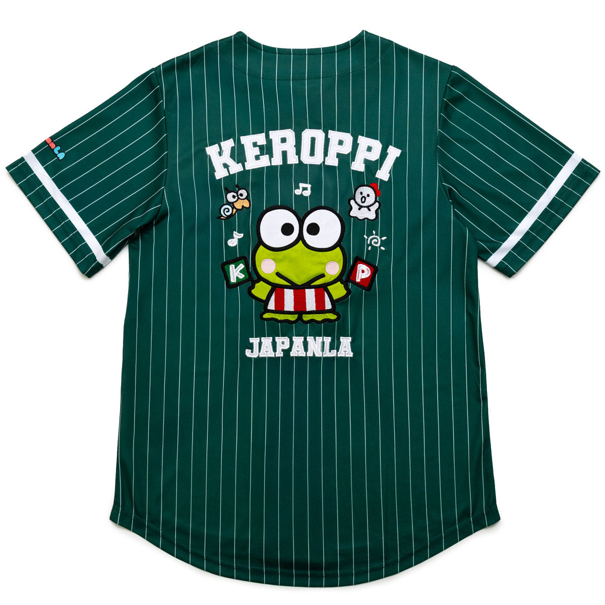 Keroppi x JapanLA Baseball Jersey (Green) Apparel JapanLA