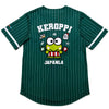 Keroppi x JapanLA Baseball Jersey (Green) Apparel JapanLA
