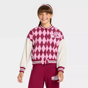 Hello Kitty and Friends Girls Better Together Varsity Jacket Apparel Mad Engine Global LLC