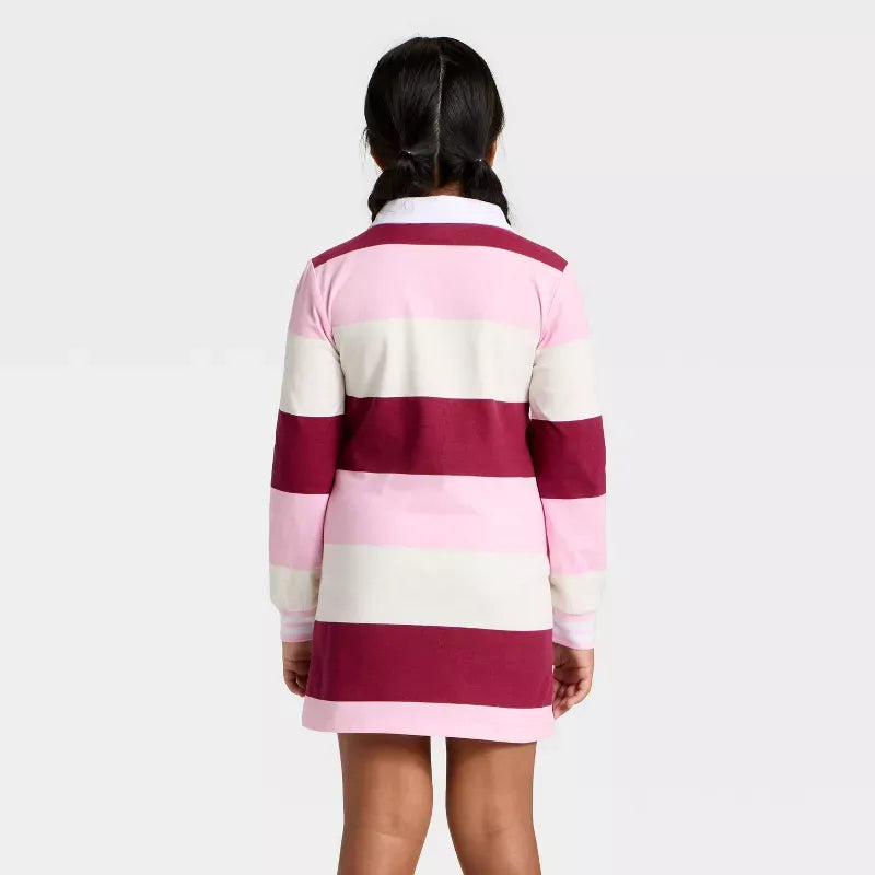 Hello Kitty and Friends Girls Striped Rugby Dress Apparel Mad Engine Global LLC