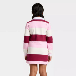 Hello Kitty and Friends Girls Striped Rugby Dress Apparel Mad Engine Global LLC