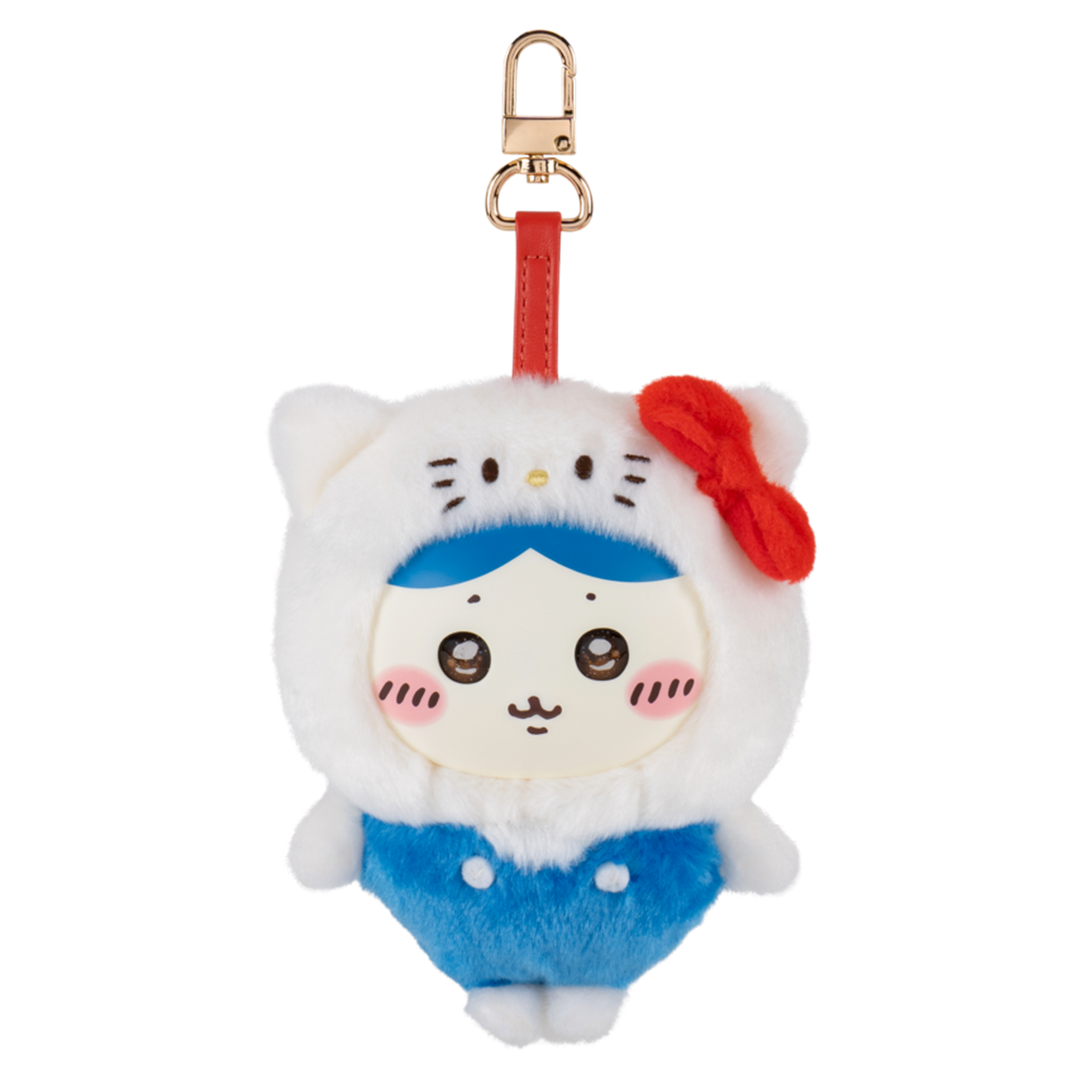 Chiikawa × Sanrio Characters Kiramekko Plush Mascot Keychain (Hachiware × Hello Kitty) Accessory Jazwares LLC