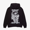 Kuromi x Liquid Death Tonal Logo Hoodie (Deep Black) Apparel Culture Studio