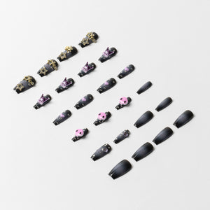 Kuromi x 3H Nails 3D Press-On Nails (Long) Beauty 3H NAILS