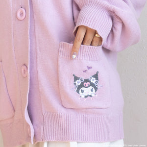 Kuromi JapanLA Floral Cardigan Sweaters & Outerwear JapanLA   