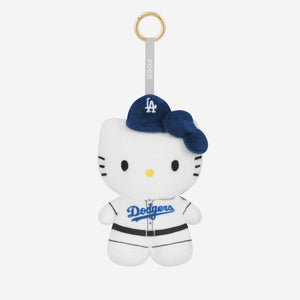 Hello Kitty x Los Angeles Dodgers Plush Mascot Keychain (Blue) Accessory FOCO