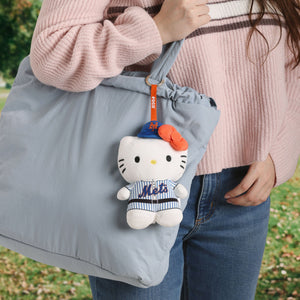 Hello Kitty x New York Mets Plush Mascot Keychain Accessory FOCO