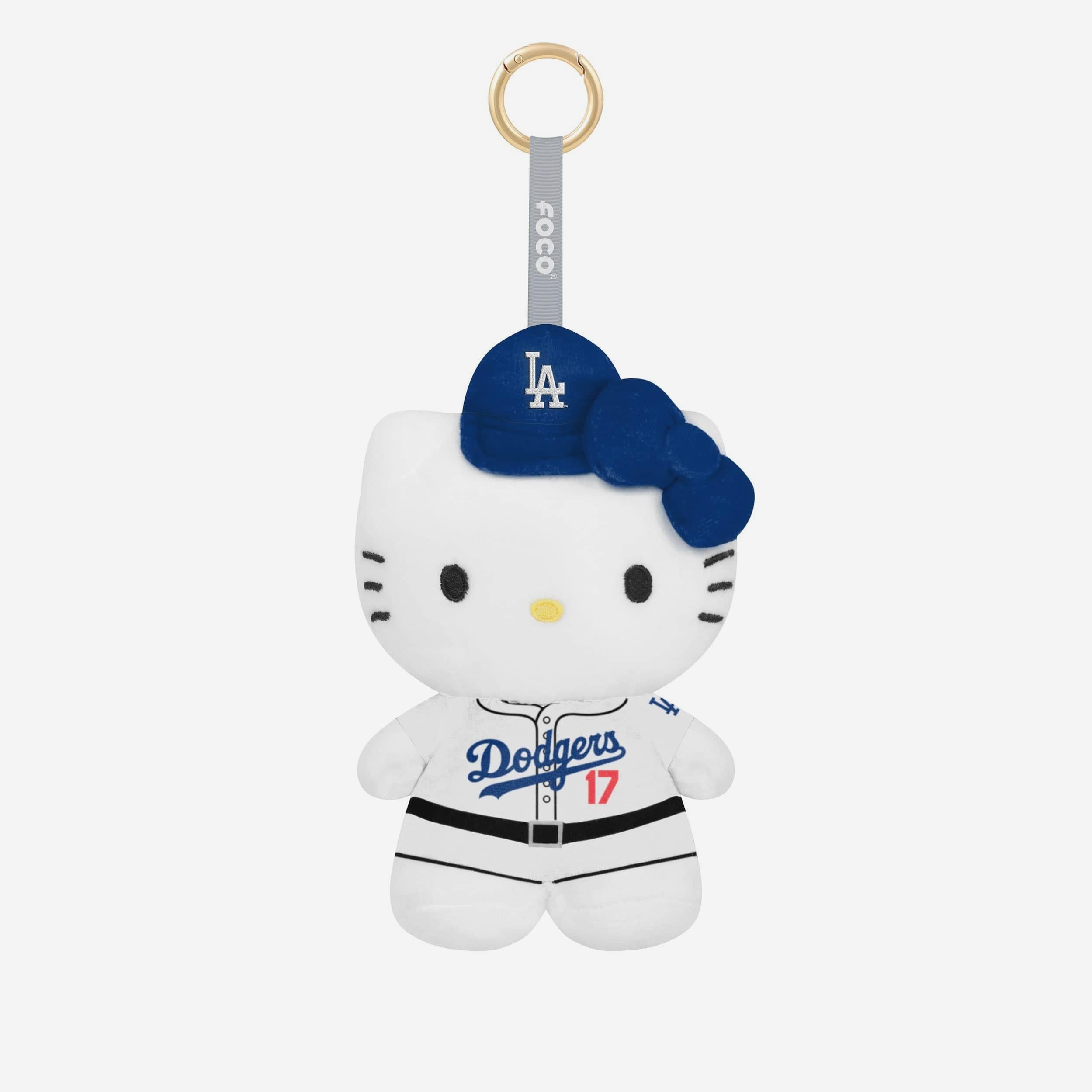 Hello Kitty x Los Angeles Dodgers Plush Mascot Keychain (Shohei Ohtani