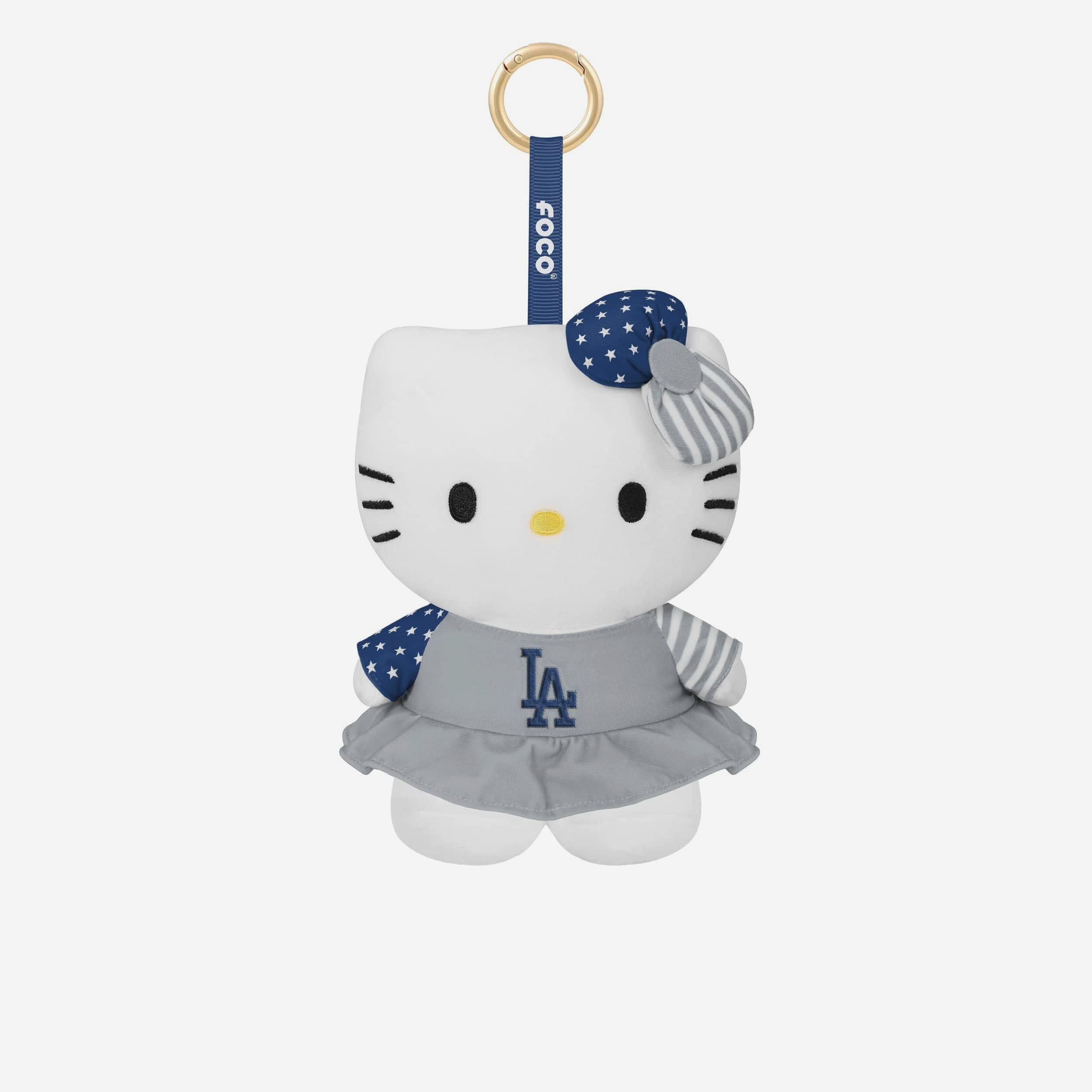 Hello Kitty x Los Angeles Dodgers Plush Mascot Keychain (Americana)