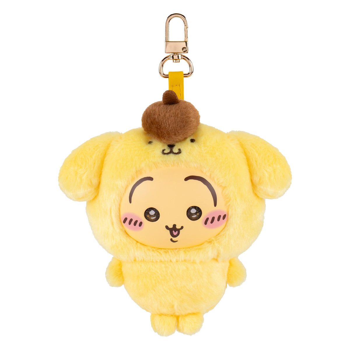 Chiikawa × Sanrio Characters Kiramekko Plush Mascot Keychain (Usagi × Pompompurin)