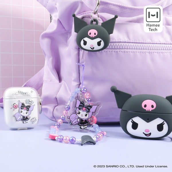 Kuromi - Lolita Version Beaded Charm Mobile Phone Wrist Strap Accessory HAMEE   