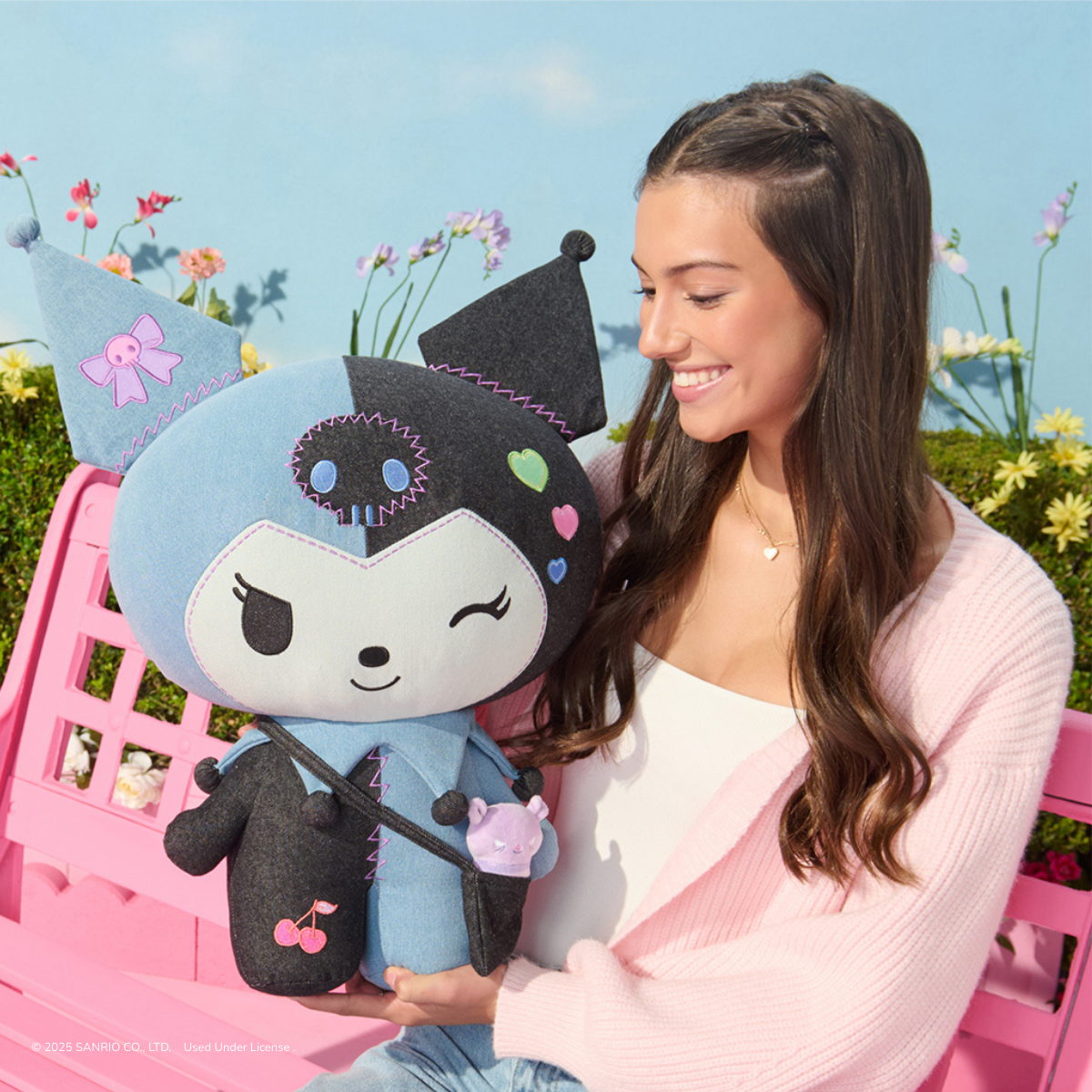 Kuromi 24" Ultra-Premier Denim Patchwork Plush (Limited Edition) Plush Jazwares