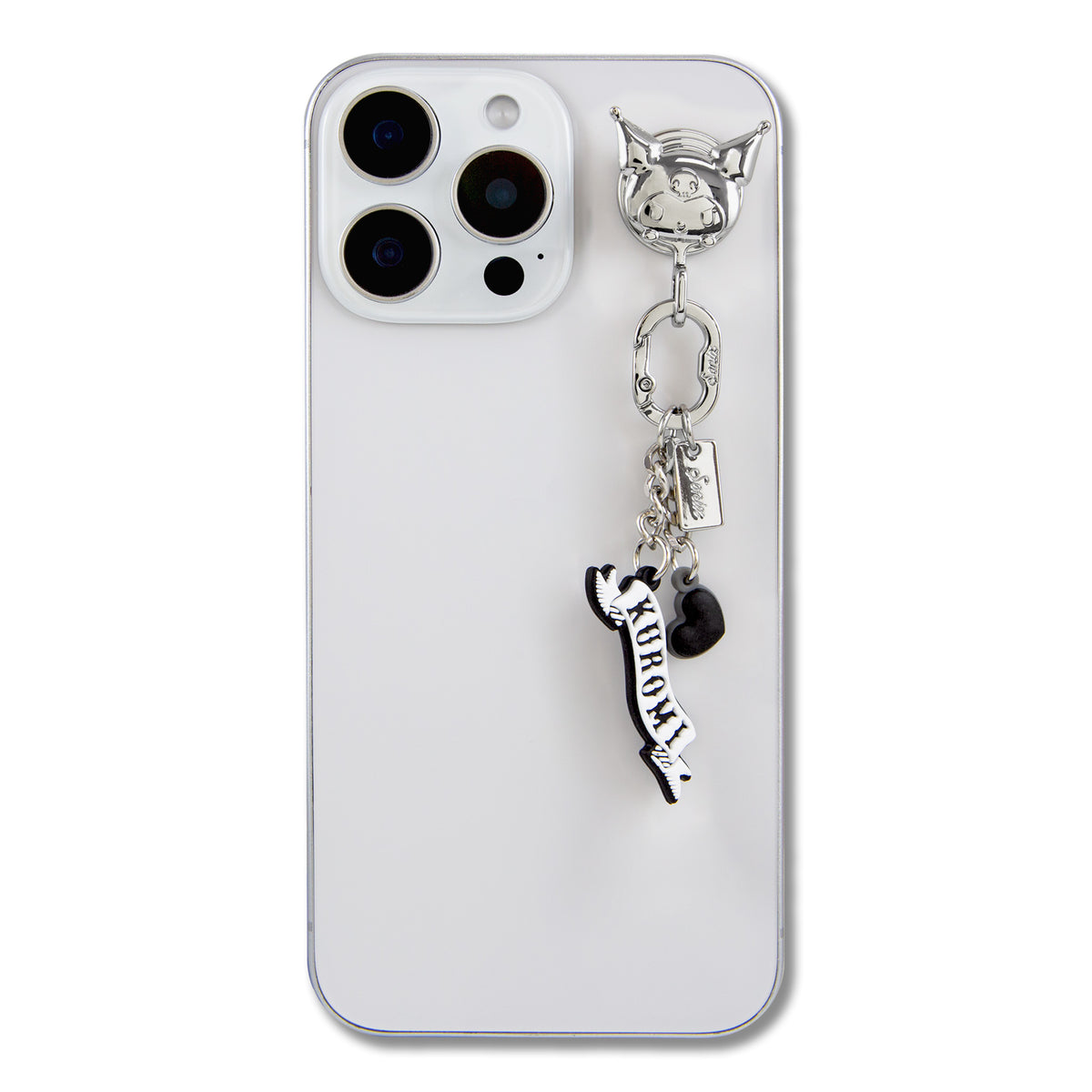 Adhesive Phone Hooks with Charms - Kuromi Adhesive Phone Hooks with Charms - Kuromi