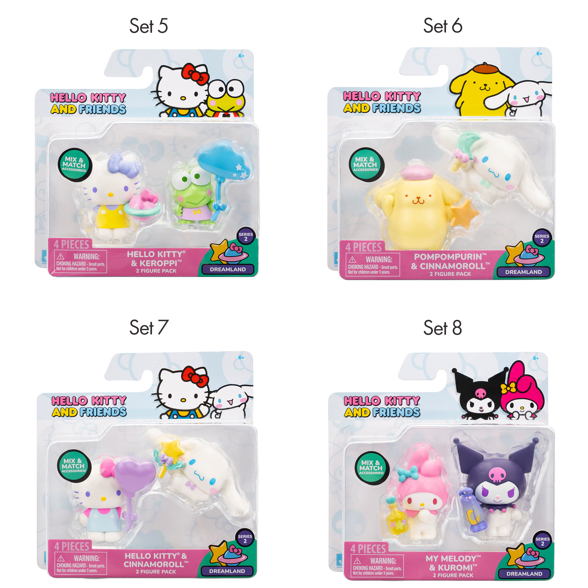 Hello Kitty and Friends 2-pc Figure Pack (Series 2: Dreamland)