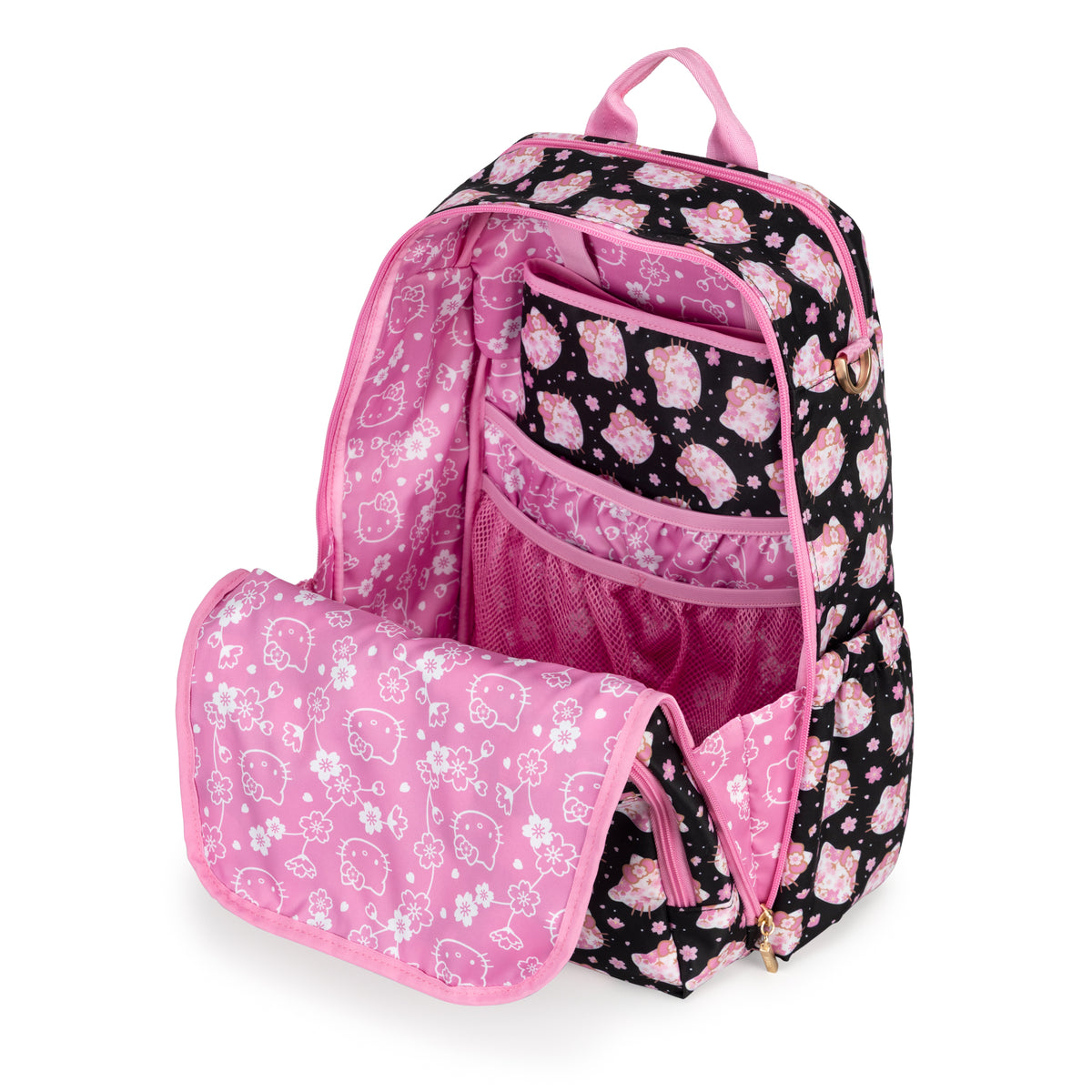 JuJuBe Zealous Diaper Backpack, Cherry Blossoms