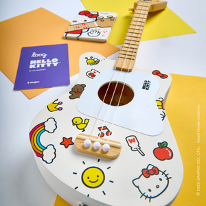 Hello Kitty x Loog Kids Mini Acoustic Guitar (White) Home Loog Guitars