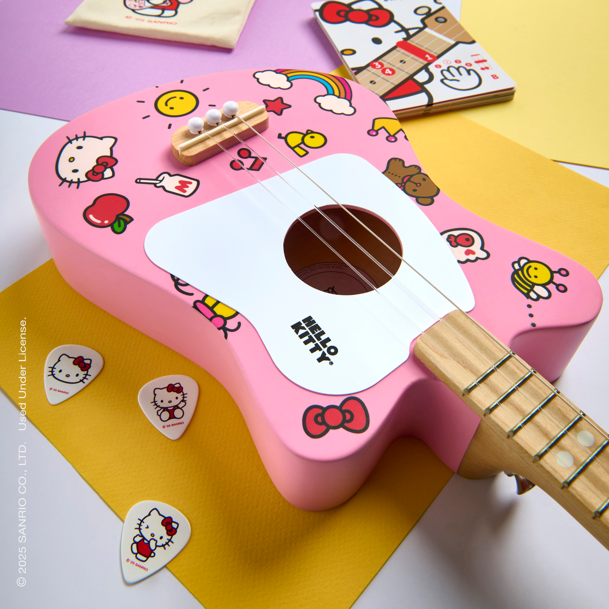 Hello Kitty x Loog Kids Mini Acoustic Guitar (Pink) Home Loog Guitars