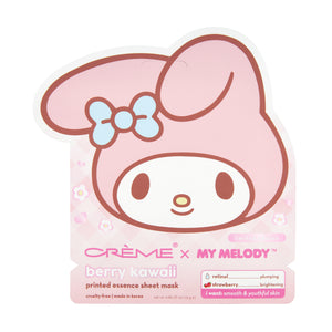 My Melody x The Crème ShopBerry Kawaii Printed Essence Sheet Mask Beauty The Crème Shop   