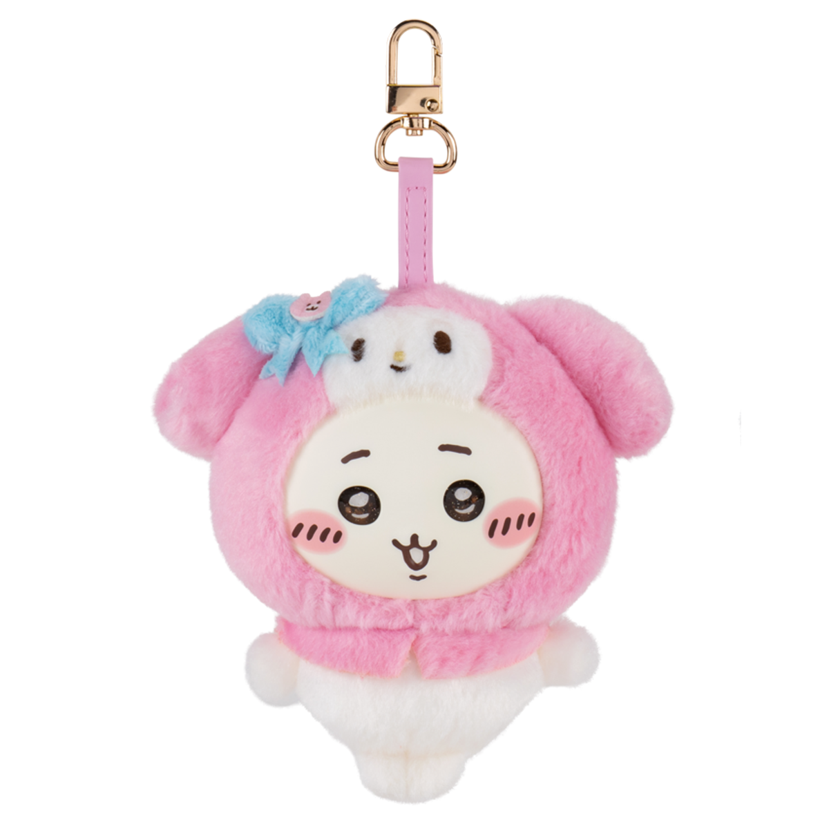 Chiikawa × Sanrio Characters Kiramekko Plush Mascot Keychain (Chiikawa × My Melody) Accessory Jazwares LLC