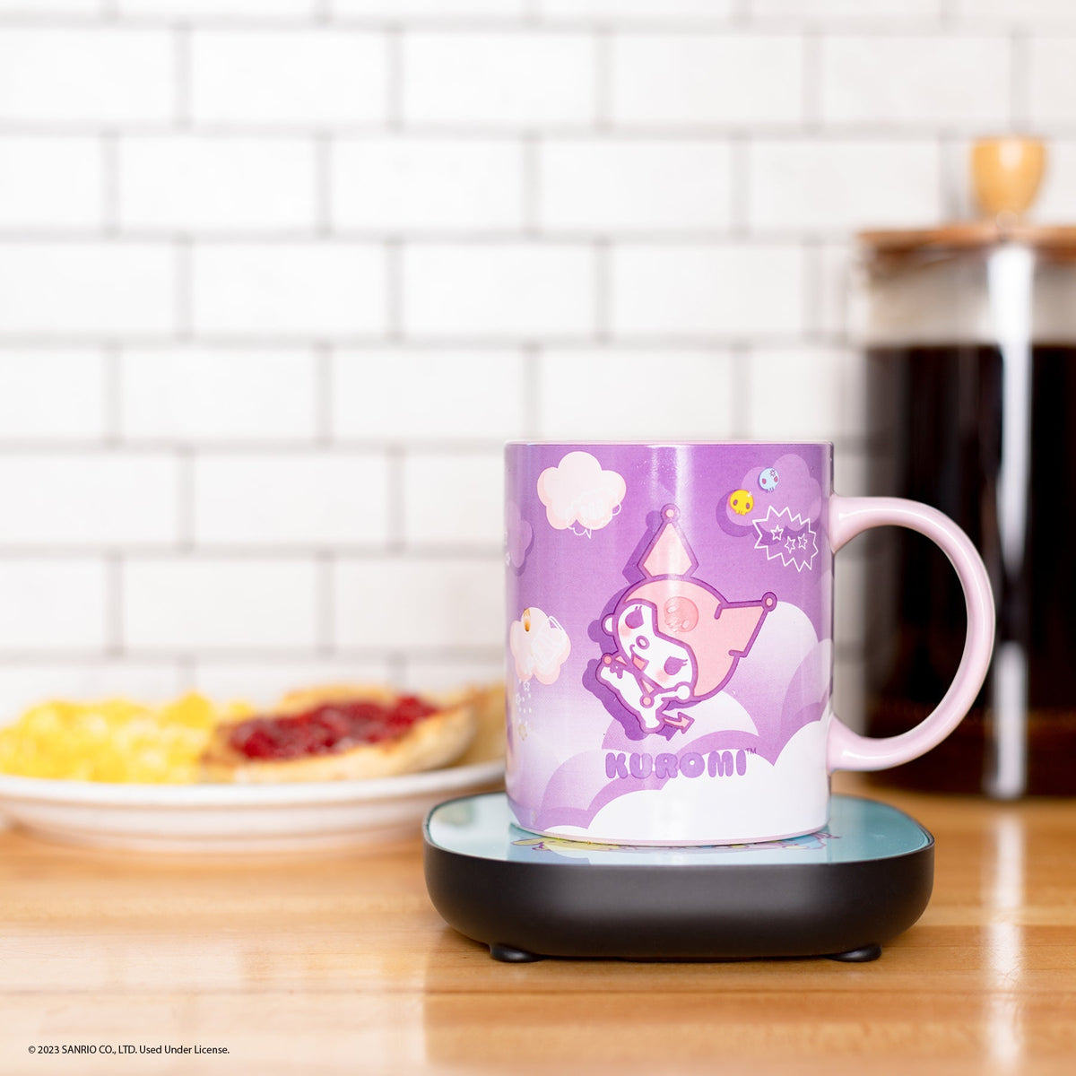 DO NOT SET LIVE -Kuromi Coffee Mug & Warmer Set Home Goods Uncanny Brands Wholesale