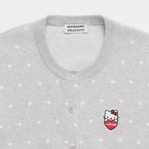 Hello Kitty x Madhappy Chest Hit Lightweight Cardigan (Polka Dot) Apparel MADHAPPY