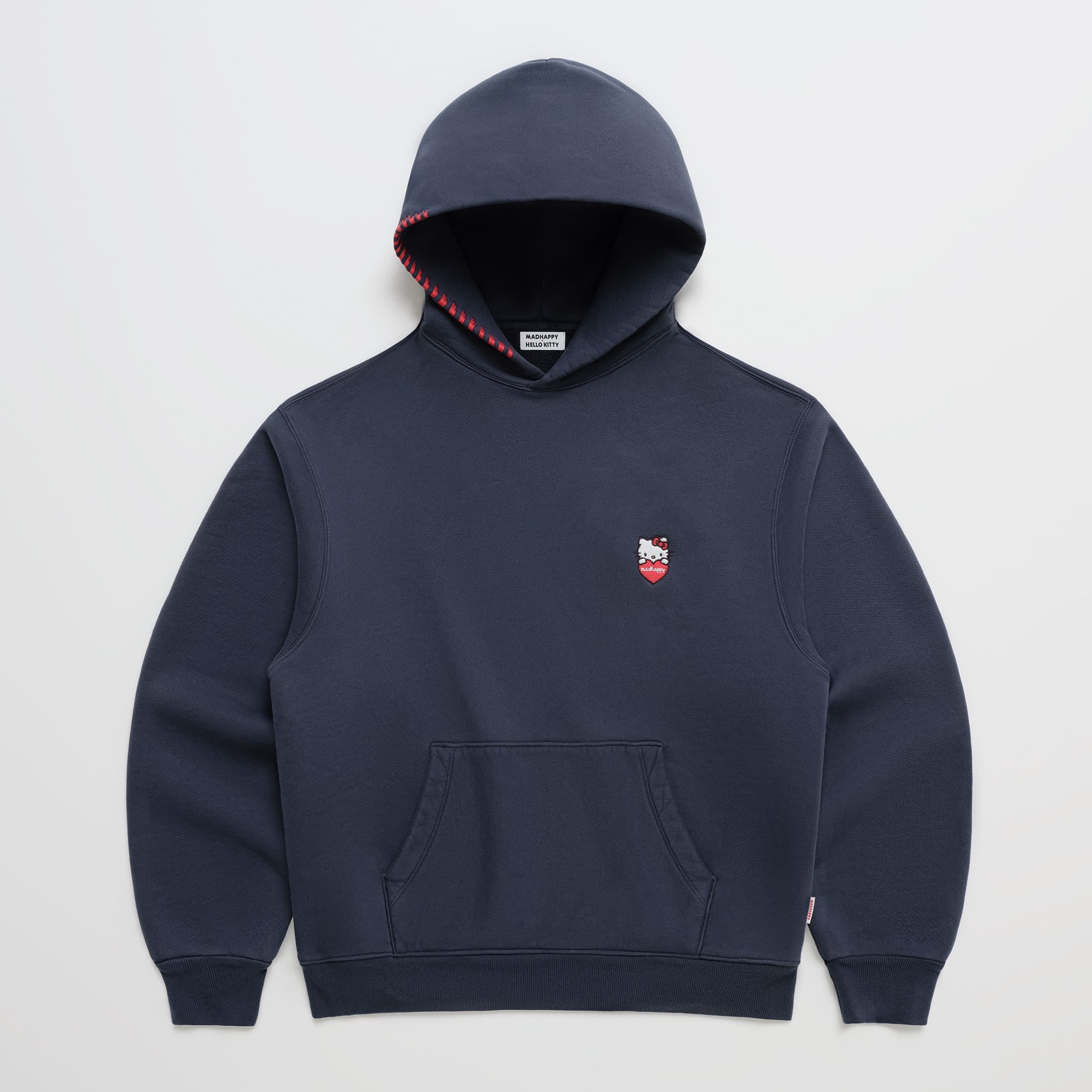 Hello Kitty x Madhappy Heavyweight Round Logo Fleece Hoodie (Navy)