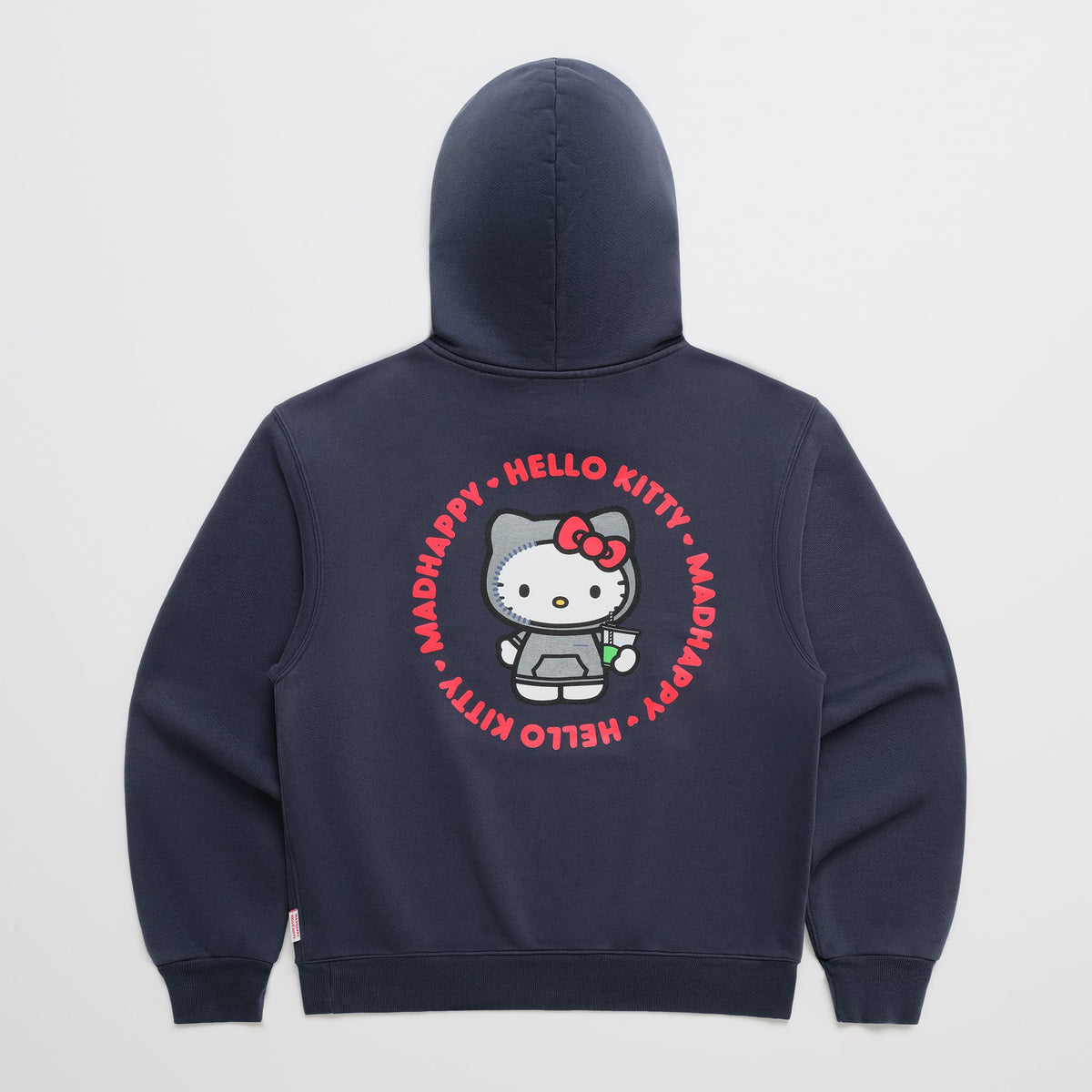 Hello Kitty x Madhappy Heavyweight Round Logo Fleece Hoodie (Navy) Apparel MADHAPPY