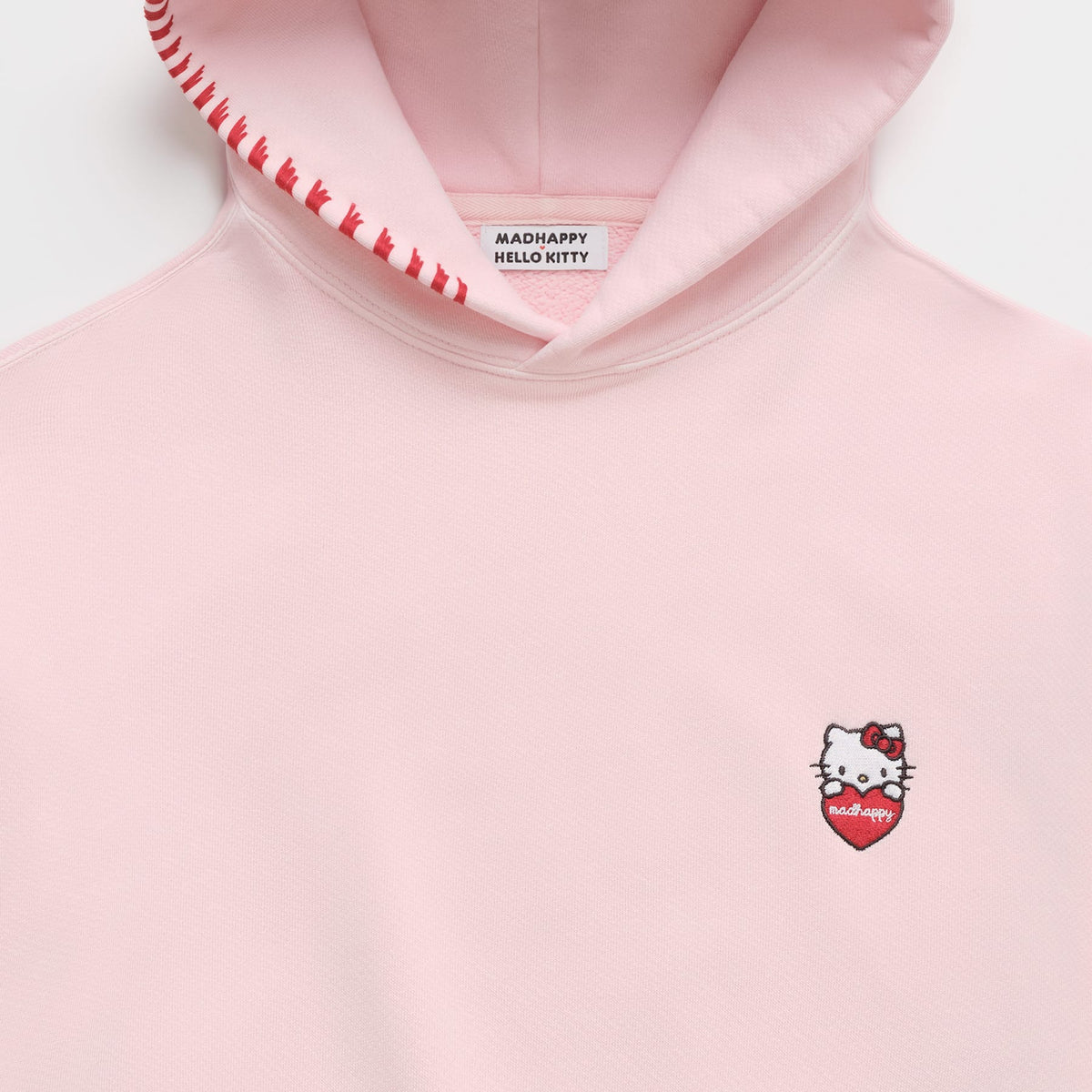 Hello Kitty x Madhappy Heavyweight Round Logo Fleece Hoodie (Rosewater Pink) Apparel MADHAPPY