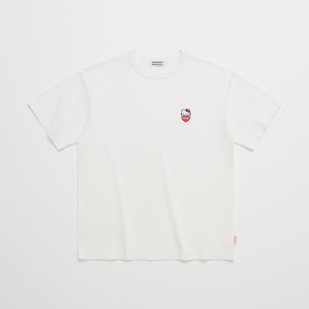Hello Kitty x Madhappy Chest Hit Heavyweight Tee (White) Apparel MADHAPPY