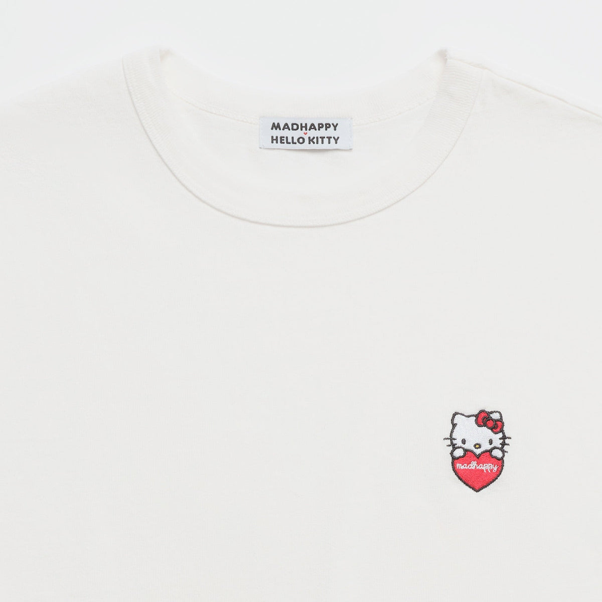 Hello Kitty x Madhappy Chest Hit Heavyweight Tee (White) Apparel MADHAPPY