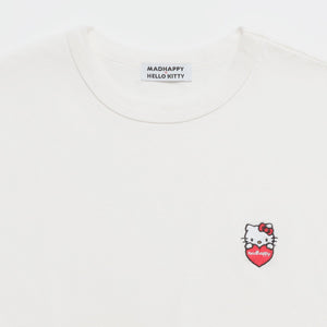 Hello Kitty x Madhappy Chest Hit Heavyweight Tee (White) Apparel MADHAPPY