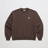 Hello Kitty x Madhappy Logo Midweight Fleece Crewneck (Fudge) Apparel MADHAPPY