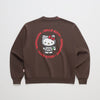 Hello Kitty x Madhappy Logo Midweight Fleece Crewneck (Fudge) Apparel MADHAPPY