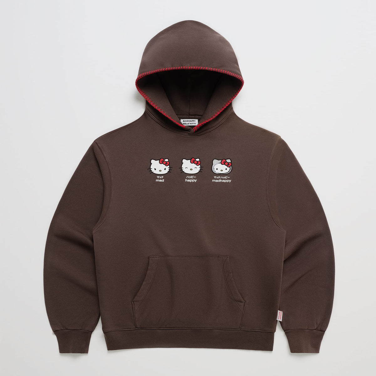 Hello Kitty x Madhappy Emotions Midweight Fleece Hoodie (Fudge) Apparel MADHAPPY