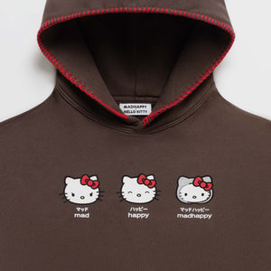Hello Kitty x Madhappy Emotions Midweight Fleece Hoodie (Fudge) Apparel MADHAPPY