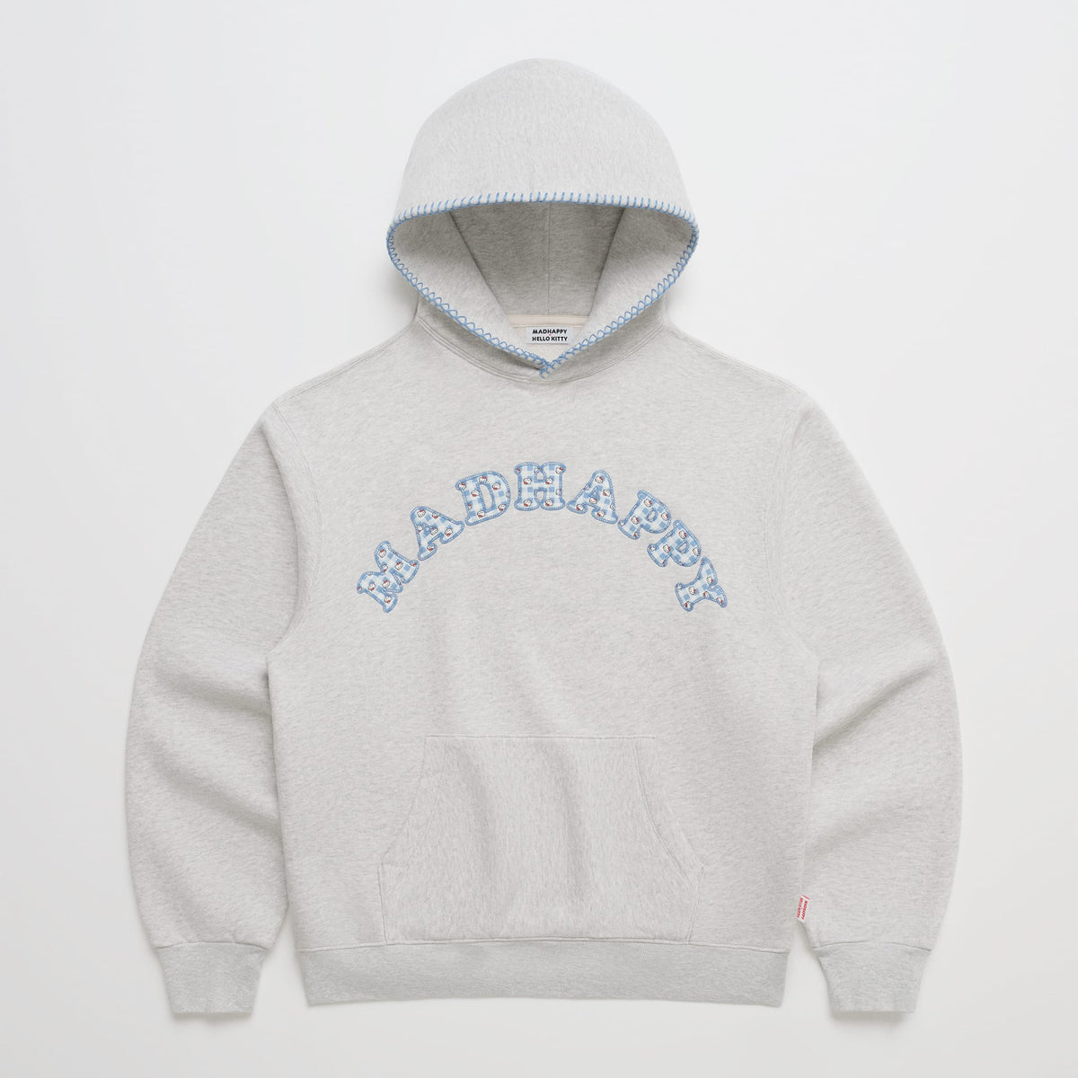 Hello Kitty x Madhappy Logo Midweight Fleece Hoodie (Light Grey) Apparel MADHAPPY