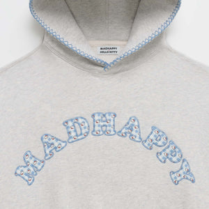Hello Kitty x Madhappy Logo Midweight Fleece Hoodie (Light Grey) Apparel MADHAPPY