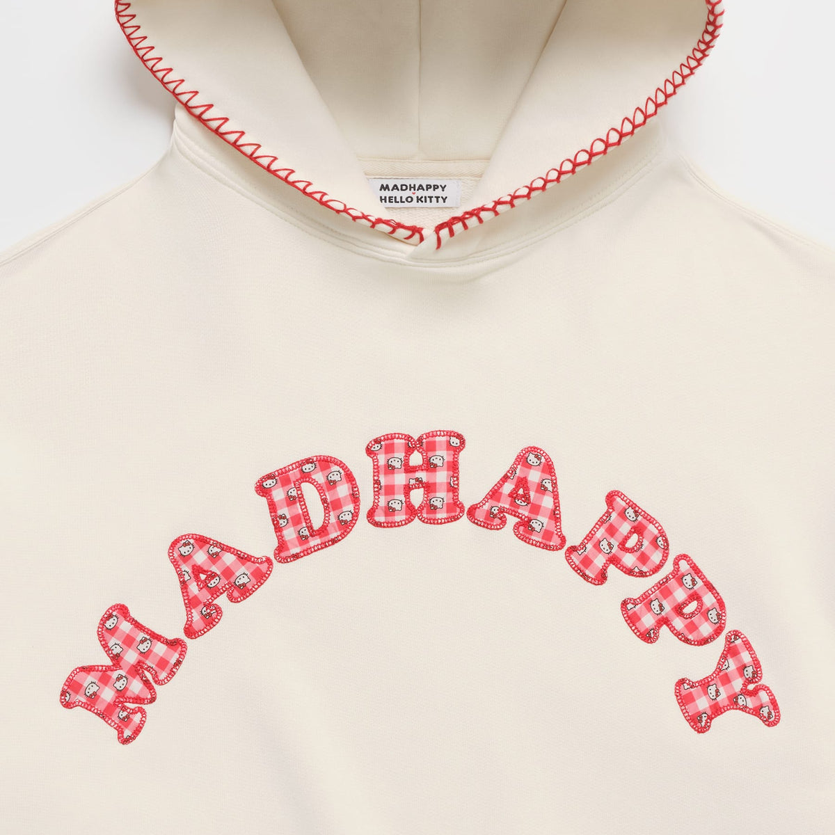 Hello Kitty x Madhappy Logo Midweight Fleece Hoodie (Vanilla) Apparel MADHAPPY