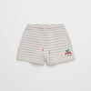 Hello Kitty x Madhappy Striped Midweight Fleece Shorts (Cream Stripe) Apparel MADHAPPY