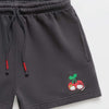 Hello Kitty x Madhappy Cherry Midweight Fleece Shorts (Noir) Apparel MADHAPPY