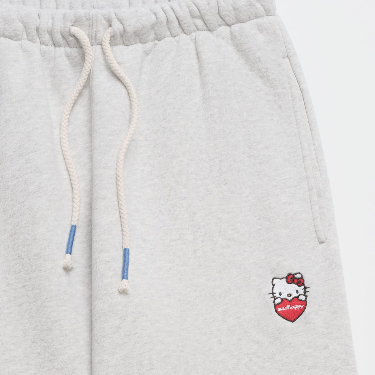Hello Kitty x Madhappy Logo Midweight Fleece Sweatpant (Light Grey) Apparel MADHAPPY