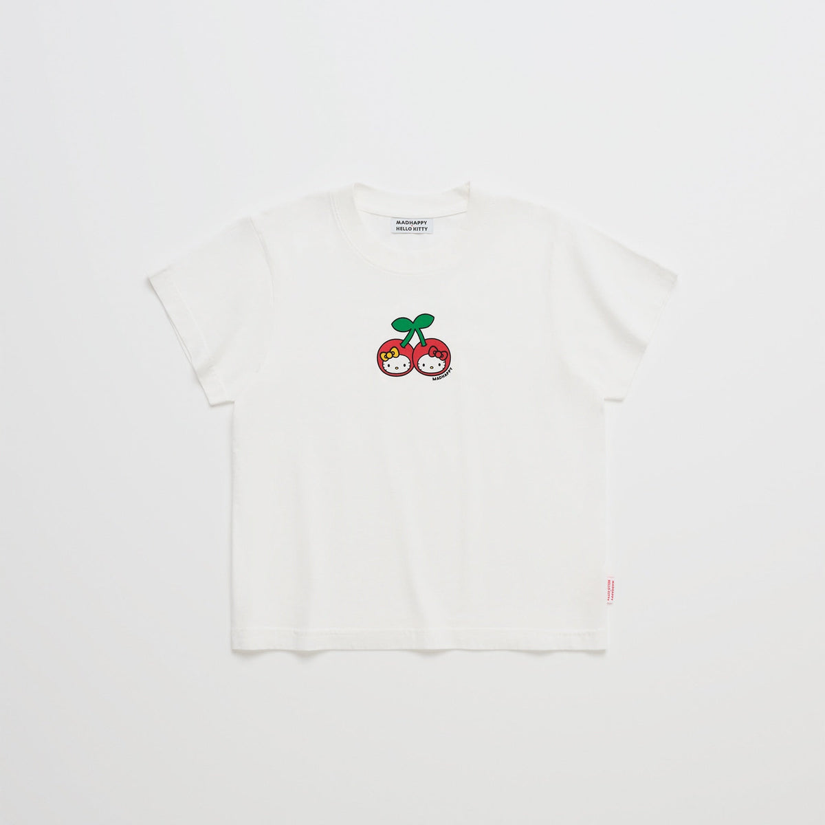 Hello Kitty x Madhappy Cherry Shrunken Tee (White) Apparel MADHAPPY