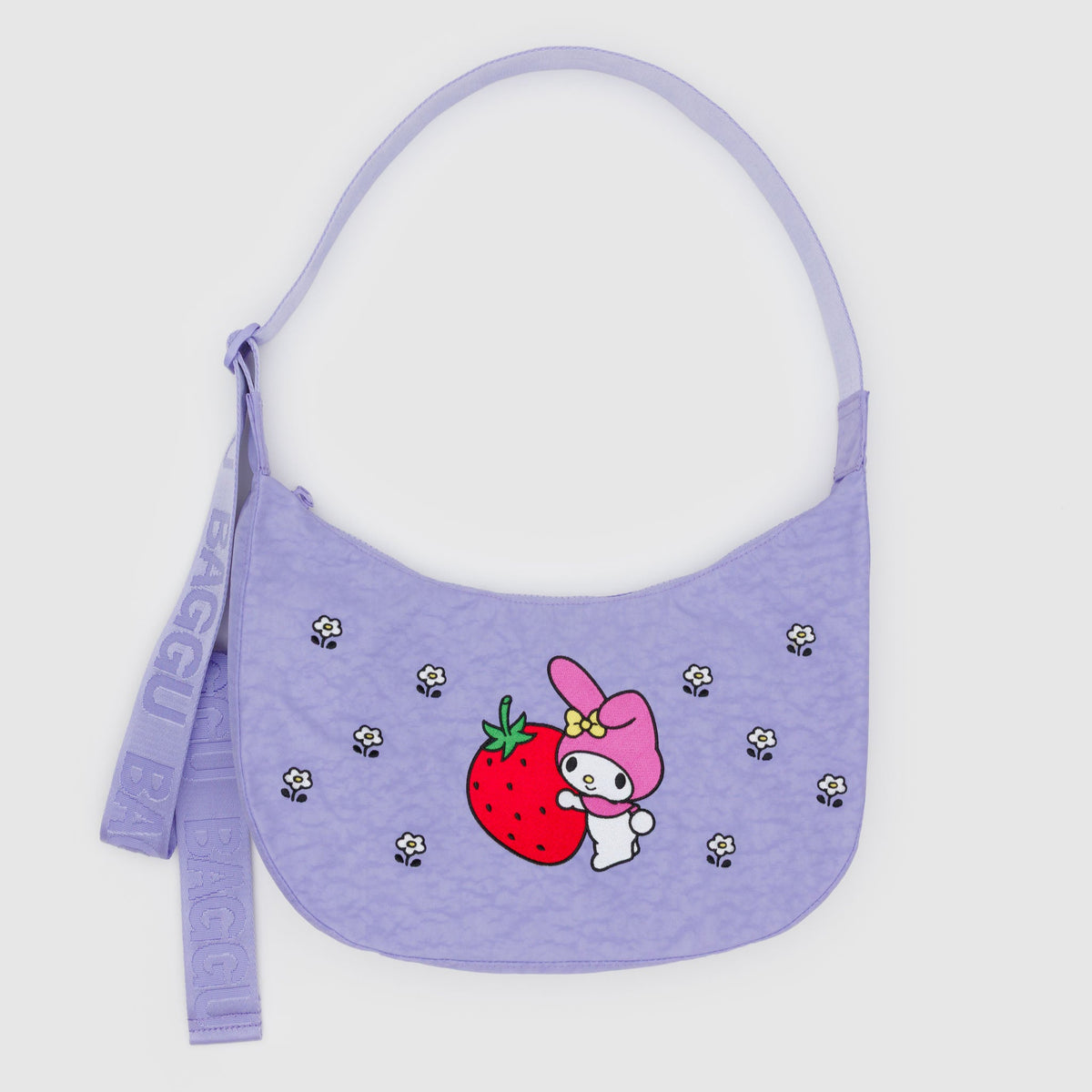 My Melody x Baggu Embroidered Nylon Crescent Bag Bags Baggu Corporation